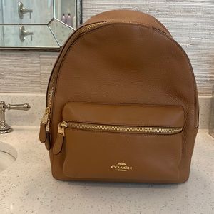 Coach leather backpack
